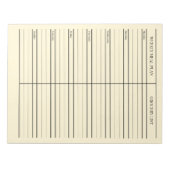 Gepersonaliseerde Meal Planner boodschappenlijstje Notitieblok (Voorkant)