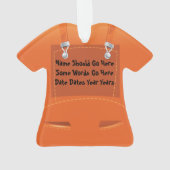 Gepersonaliseerde Mechanische Machinist kerstversi Ornament (achterkant)