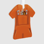 Gepersonaliseerde Mechanische Machinist kerstversi Ornament (voorkant)