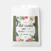 Gepersonaliseerde Medewerker Birthday Merry Kerstm Bedankzakje (Voorkant)