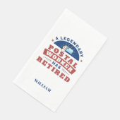 Gepersonaliseerde medewerker van het postkantoor i servet (Hoek)