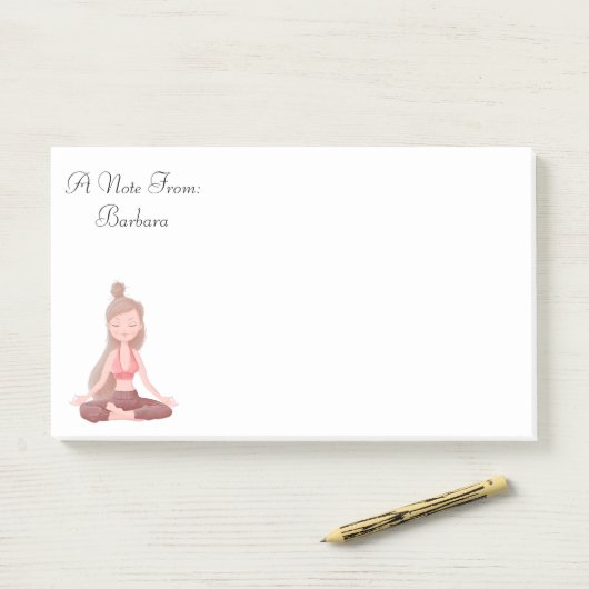 Gepersonaliseerde mediate notitieblok post-it® notes (Op bureau)