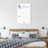 Gepersonaliseerde medische afstudeerklas 2026 canvas afdruk (Insitu (Slaapkamer))