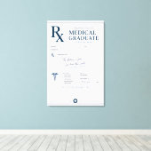 Gepersonaliseerde medische afstudeerklas 2026 canvas afdruk (Insitu (Houten vloer))