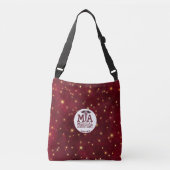 Gepersonaliseerde medische assistent Burgundy Crossbody Tas (Voorkant)