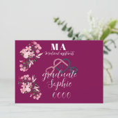 Gepersonaliseerde medische assistenten afgestudeer kaart (Staand voorkant)