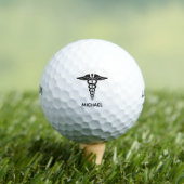 Gepersonaliseerde medische caduceus golfballen (Insitu Shirt)