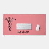 Gepersonaliseerde Medische Symbool Desk Mat (Keyboard & Muis)