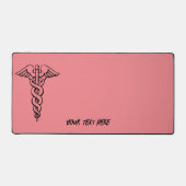 Gepersonaliseerde Medische Symbool Desk Mat (Voorkant)