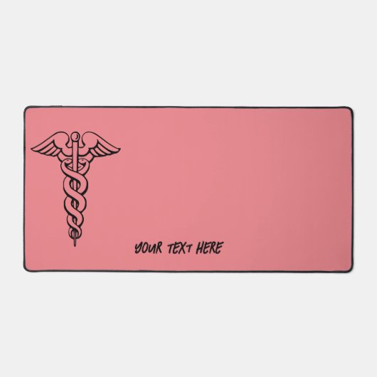 Gepersonaliseerde Medische Symbool Desk Mat (Voorkant)