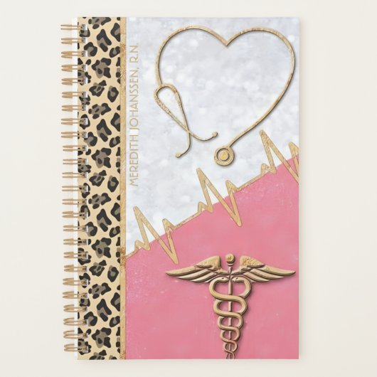 Gepersonaliseerde Medische Thema Maandelijkse Plan Planner (Voorkant)