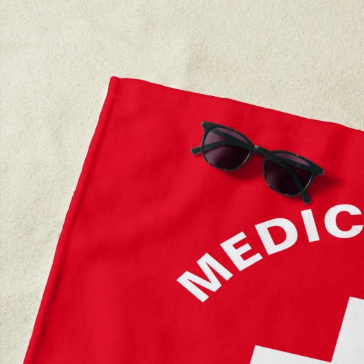 Gepersonaliseerde medische waarschuwing Diabetisch Strandlaken (In situ)