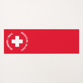 Gepersonaliseerde medische waarschuwing Diabetisch Yogamat (Achterkant (horizontaal))