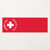 Gepersonaliseerde medische waarschuwing Diabetisch Yogamat (Voorkant (horizontaal))