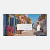 Gepersonaliseerde Mediterrane eiland Street Desk M Bureaumat (Keyboard & Muis)