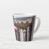 Gepersonaliseerde mediterrane scène Latte Mok (Rechterhoek)