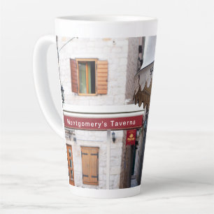 Gepersonaliseerde mediterrane scène Latte Mok
