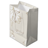Gepersonaliseerde Medium Paper Bag Elegant Ontwerp Cadeauzakje (Voorkant Gekanteld)