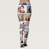 Gepersonaliseerde Meerdere Foto Collage Sjabloon Leggings (Achterkant)