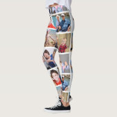 Gepersonaliseerde Meerdere Foto Collage Sjabloon Leggings (Links)