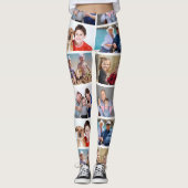 Gepersonaliseerde Meerdere Foto Collage Sjabloon Leggings (Voorkant)