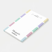 Gepersonaliseerde meerkleurige huis Kantoor Post-it® Notes (Schuin)