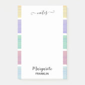 Gepersonaliseerde meerkleurige huis Kantoor Post-it® Notes (Voorkant)