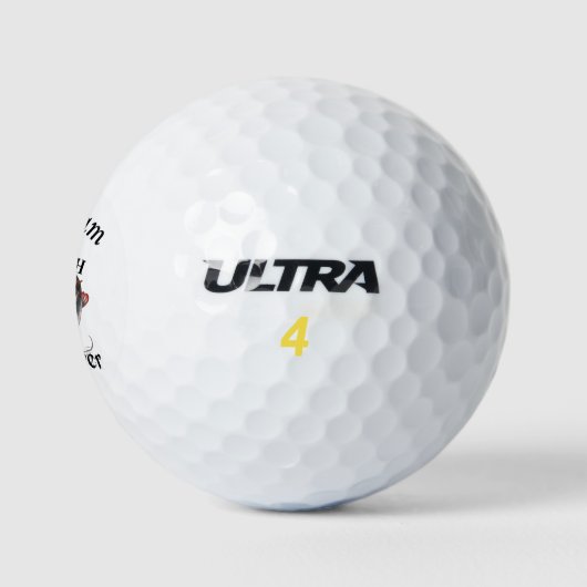 Gepersonaliseerde meerval 2 fluistervisser golfballen (Logo)