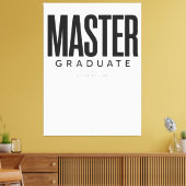 Gepersonaliseerde Meester Afgestudeerde 2026 Naam Canvas Afdruk (Insitu (Woonkamer))