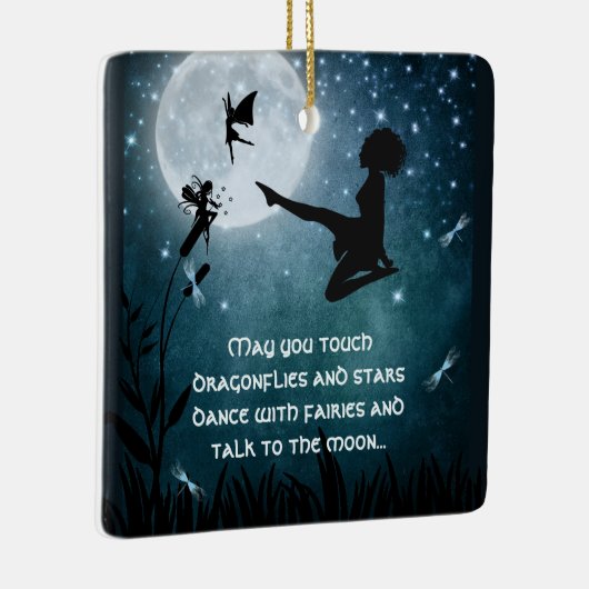 Gepersonaliseerde mei U danst met Fairies Irish Da Keramisch Ornament (Rechts)