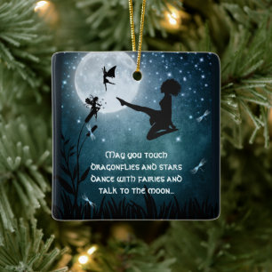 Gepersonaliseerde mei U danst met Fairies Irish Da Keramisch Ornament