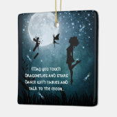 Gepersonaliseerde mei U danst met Fairies Irish Da Keramisch Ornament (Links)