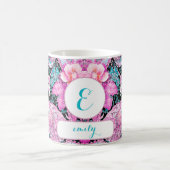 Gepersonaliseerde Meisje Eenhoorn Fantasy Gift voo Koffiemok (Center)