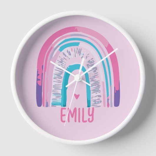 Gepersonaliseerde meisje klok Decor (Voorkant)