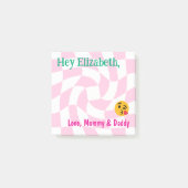 Gepersonaliseerde Meisje Lunch Box Notities Retro Post-it® Notes (Voorkant)