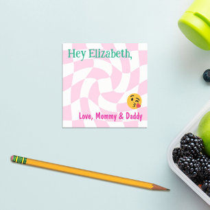 Gepersonaliseerde Meisje Lunch Box Notities Retro Post-it® Notes