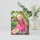 Gepersonaliseerde Meisje verjaardag dank u Briefkaart (Staand voorkant)