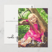 Gepersonaliseerde Meisje verjaardag dank u Briefkaart (Voorkant / Achterkant)