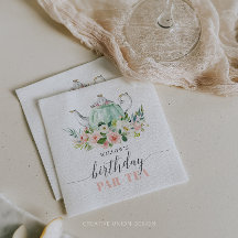 Gepersonaliseerde Meisje Verjaardag Par-Tea Party