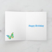 Gepersonaliseerde Meisje Verjaardag Psychedelic Bu Kaart (Binnen)