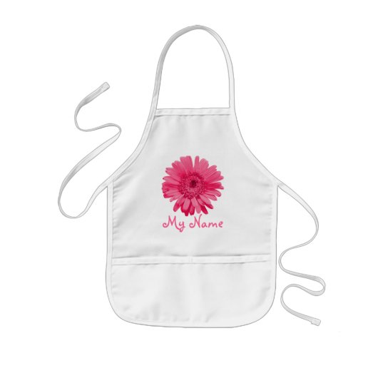 Gepersonaliseerde meisjes Apron Kinder Schort (Voorkant)