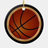 Gepersonaliseerde meisjes Basketball Coach Gift, s Keramisch Ornament (Achterkant)