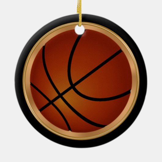 Gepersonaliseerde meisjes Basketball Coach Gift, s Keramisch Ornament (Achterkant)