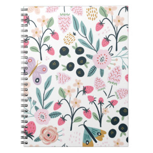 Gepersonaliseerde meisjes Floral Notitieboek