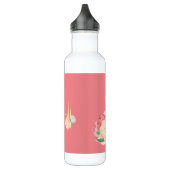 Gepersonaliseerde meisjes floral Swan Waterfles (Links)