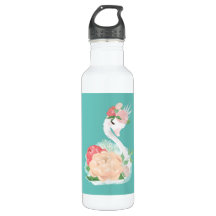Gepersonaliseerde meisjes floral Swan