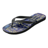 Gepersonaliseerde meisjes noemen celestiaire diere teenslippers (Schuin)