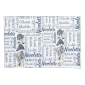 Gepersonaliseerde meisjes noemen kussensloop met p (Voorkant)