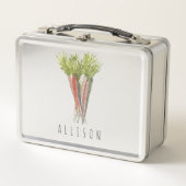 Gepersonaliseerde Meisjes School Lunchbox, Wortele (Voorkant)