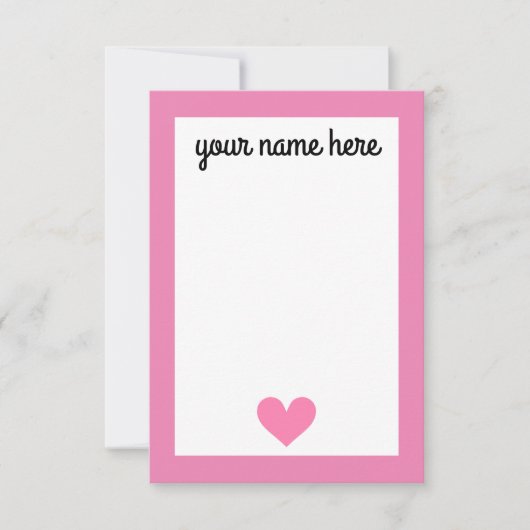 Gepersonaliseerde Meisjes Stationery Notecards Bedankkaart (Voorkant)